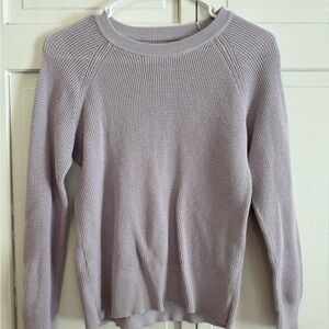 Eddie Bauer Women's Light Purple Crew Neck Sweater